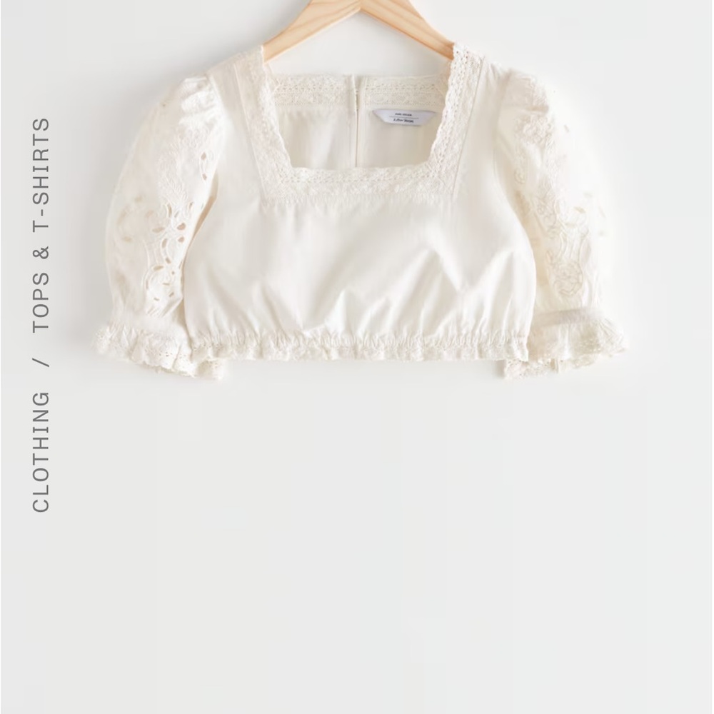 Embroidered Crop Top - Picture 5 of 5